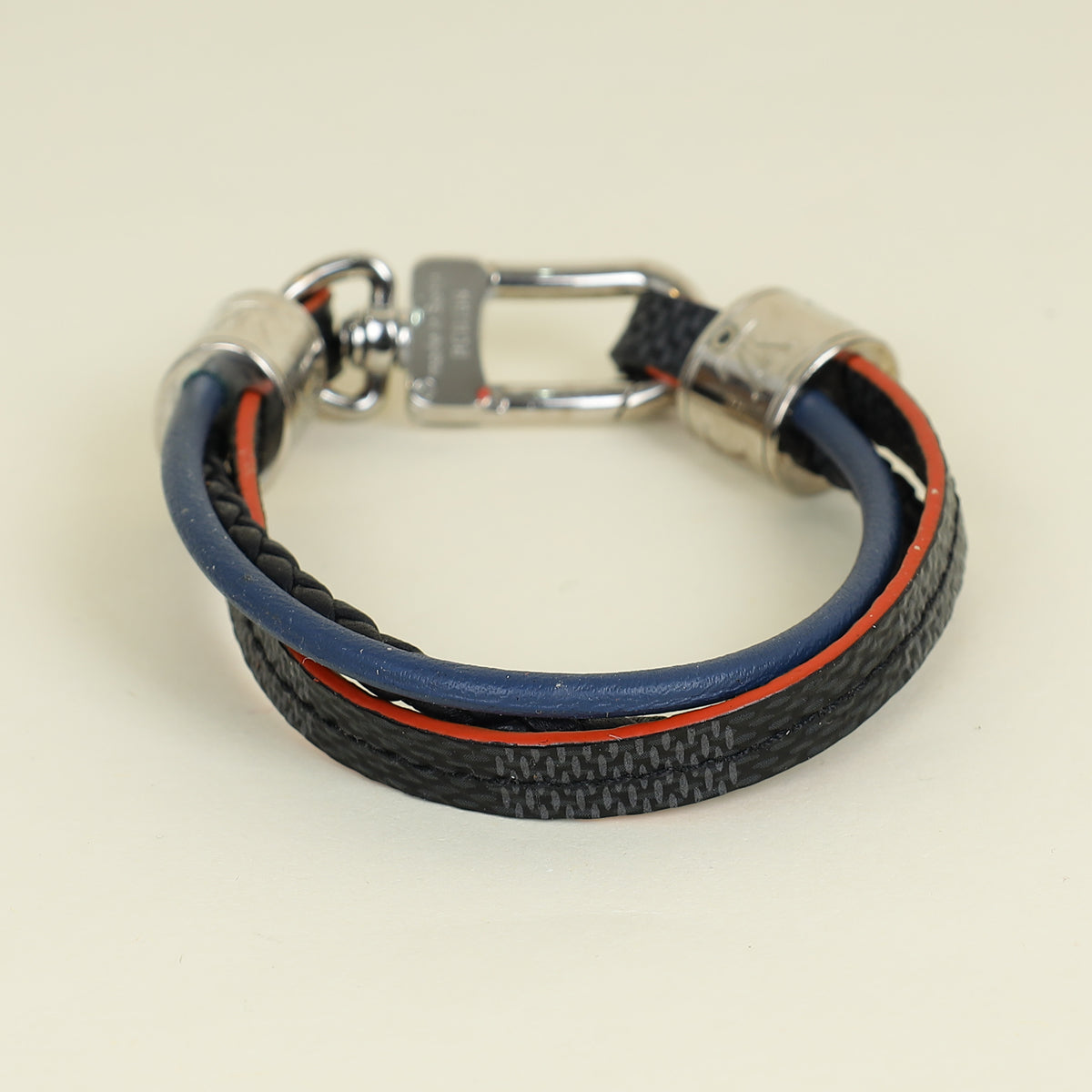 Louis Vuitton Graphite Bicolor Race Treble Bracelet