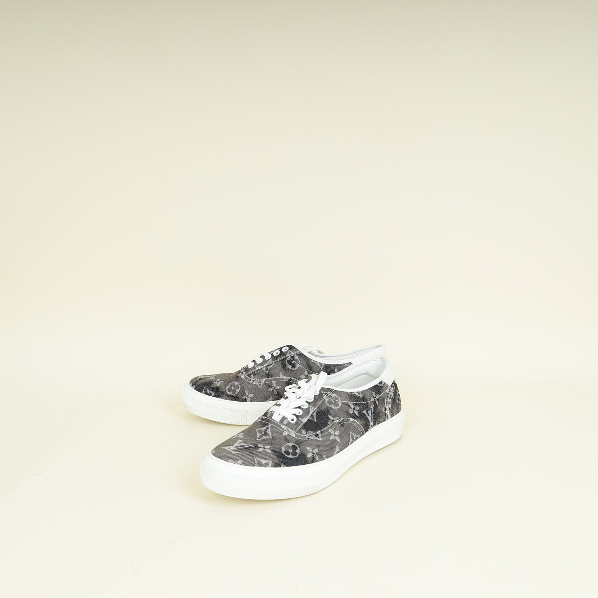 Louis Vuitton Bicolor Monogram Denim Trocadero Men's Sneaker 7.5