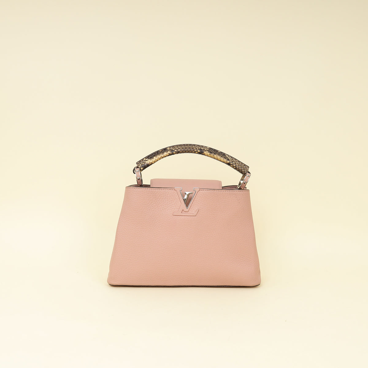 Louis Vuitton Magnolia Capucines w/Python Handle BB Bag