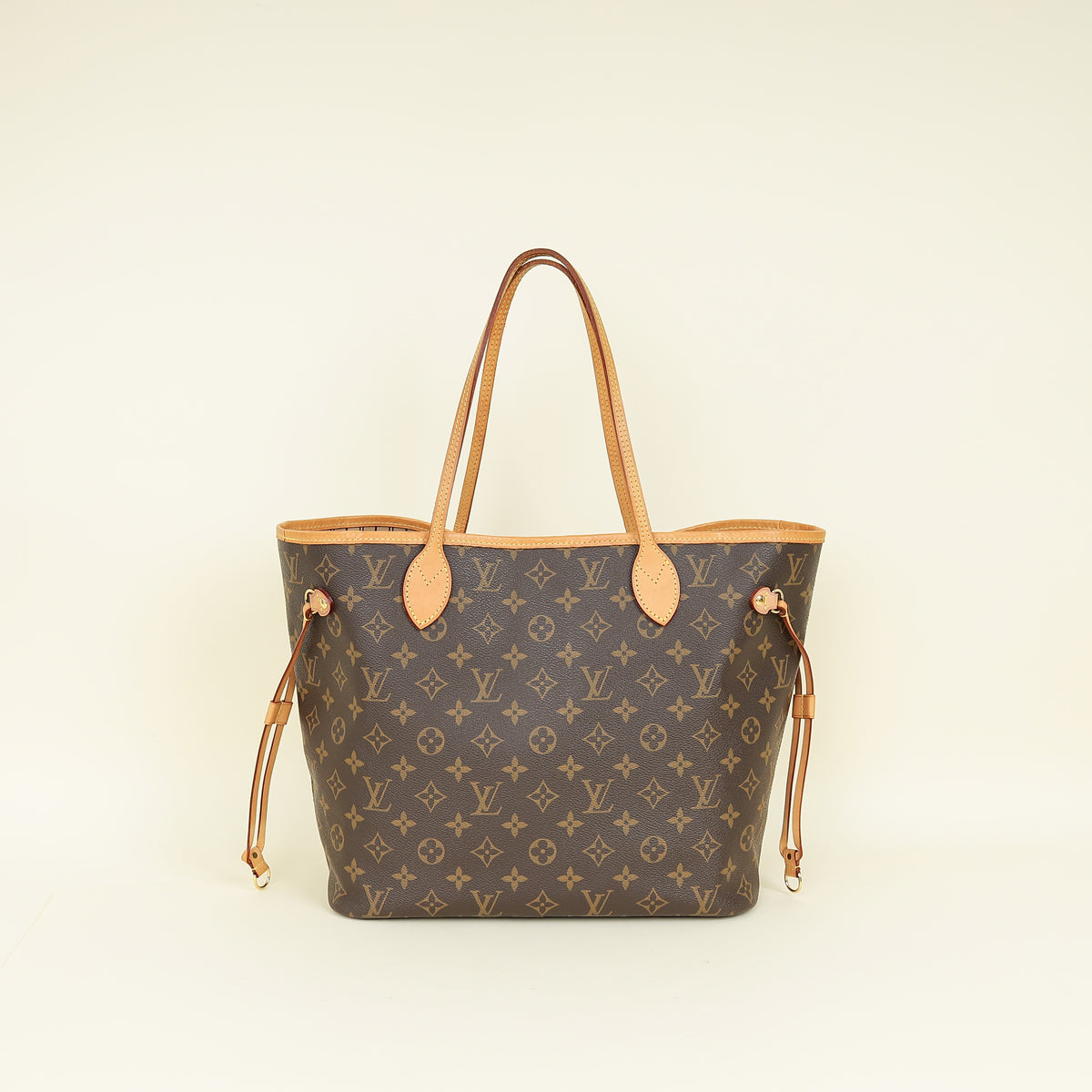 Louis Vuitton Ebene Monogram Neverfull MM Bag w/ Pouch