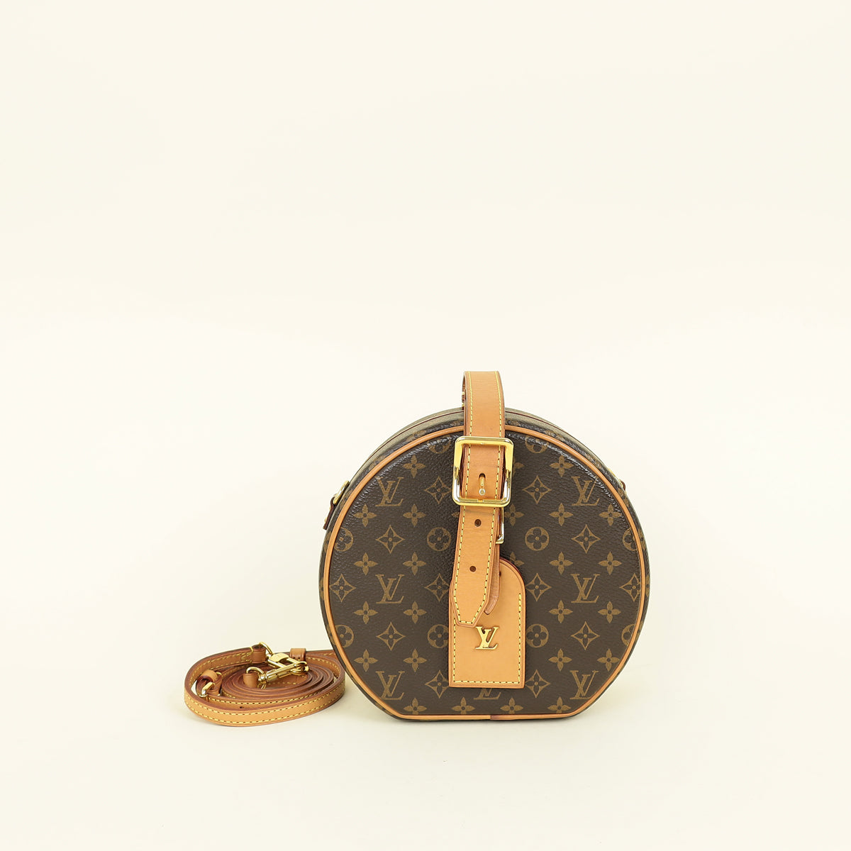 Louis Vuitton Brown Monogram Petite Boite Chapeau Bag
