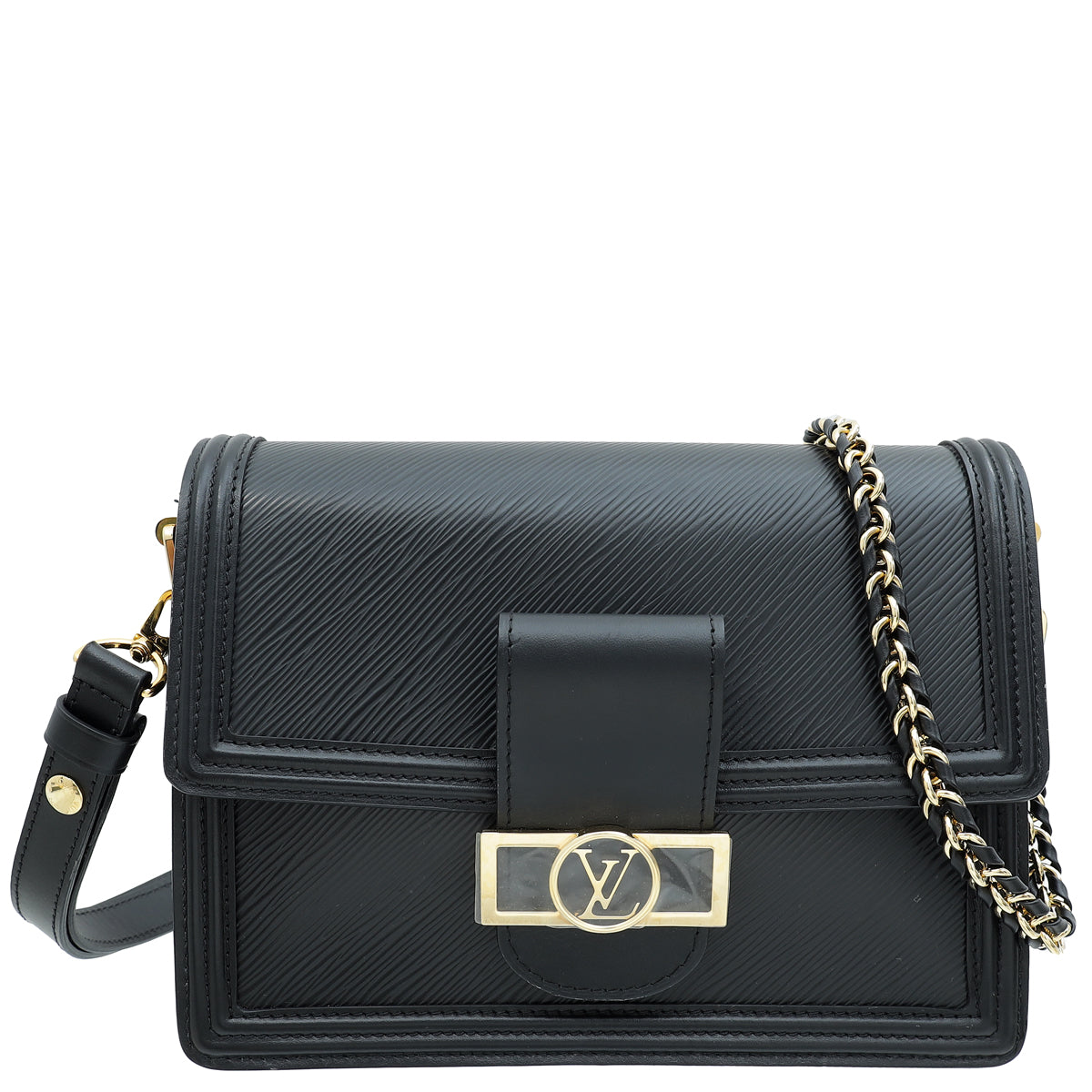 Louis Vuitton Black Dauphine MM Bag