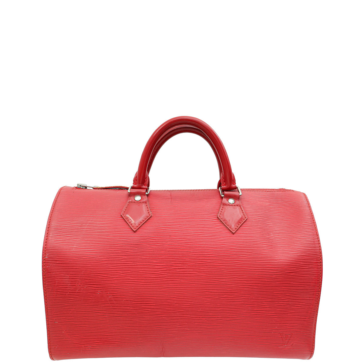 Louis Vuitton Red Speedy 35 Bag