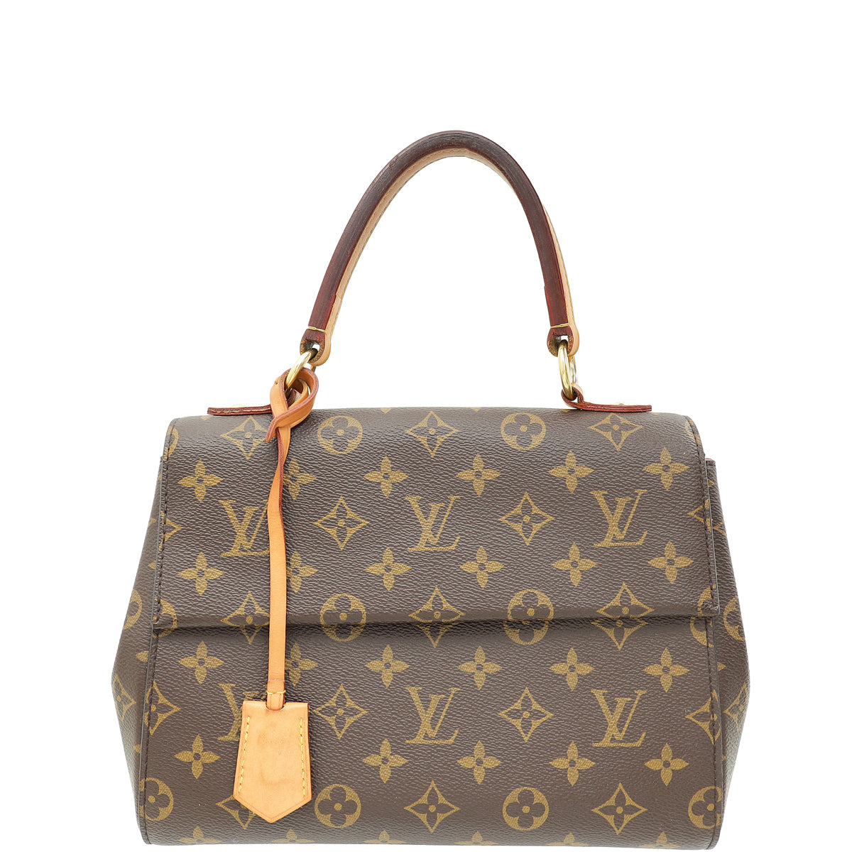 Louis Vuitton Brown Monogram Cluny BB Bag W/ M.A Initials