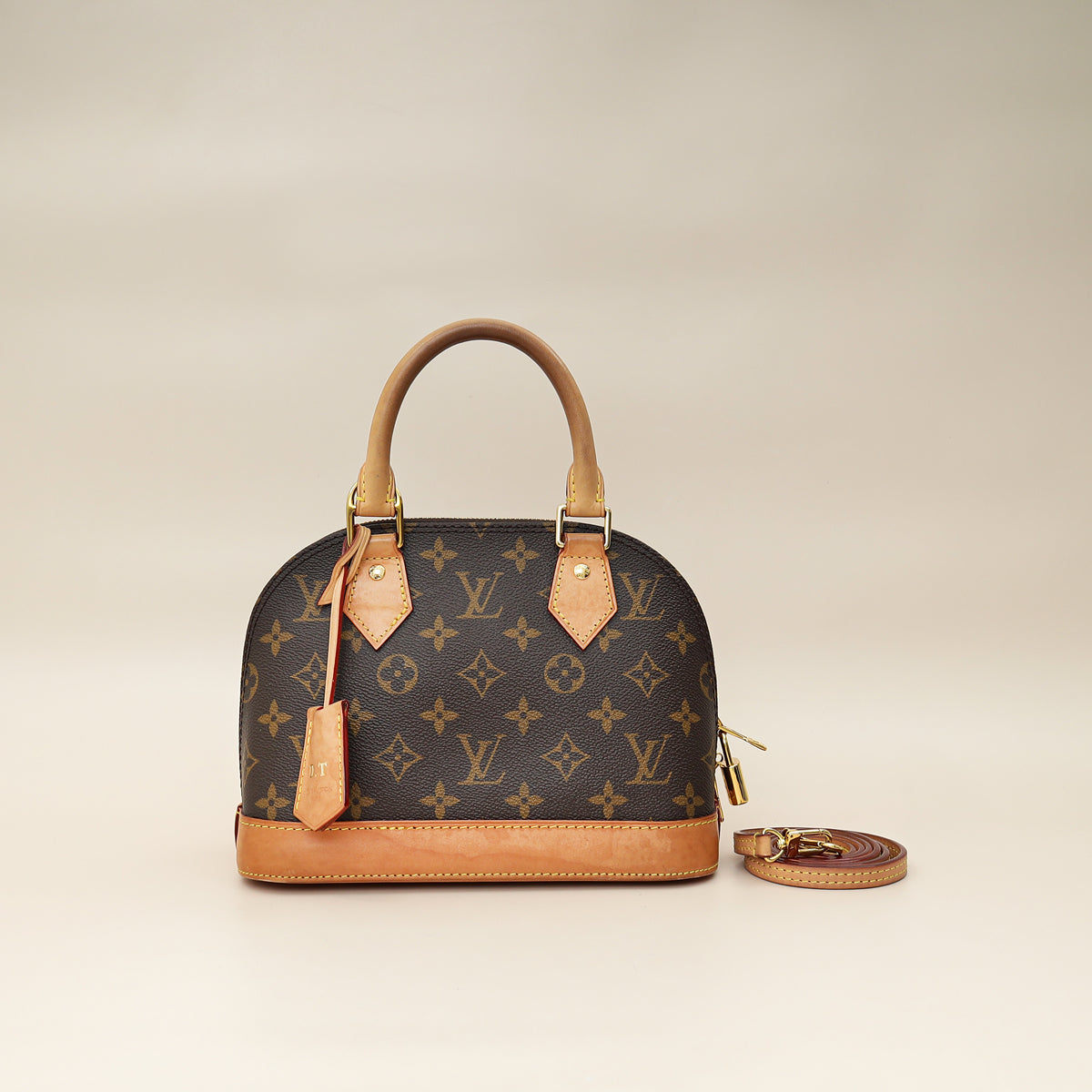 Louis Vuitton Monogram Alma BB Bag W/ D.T Initials