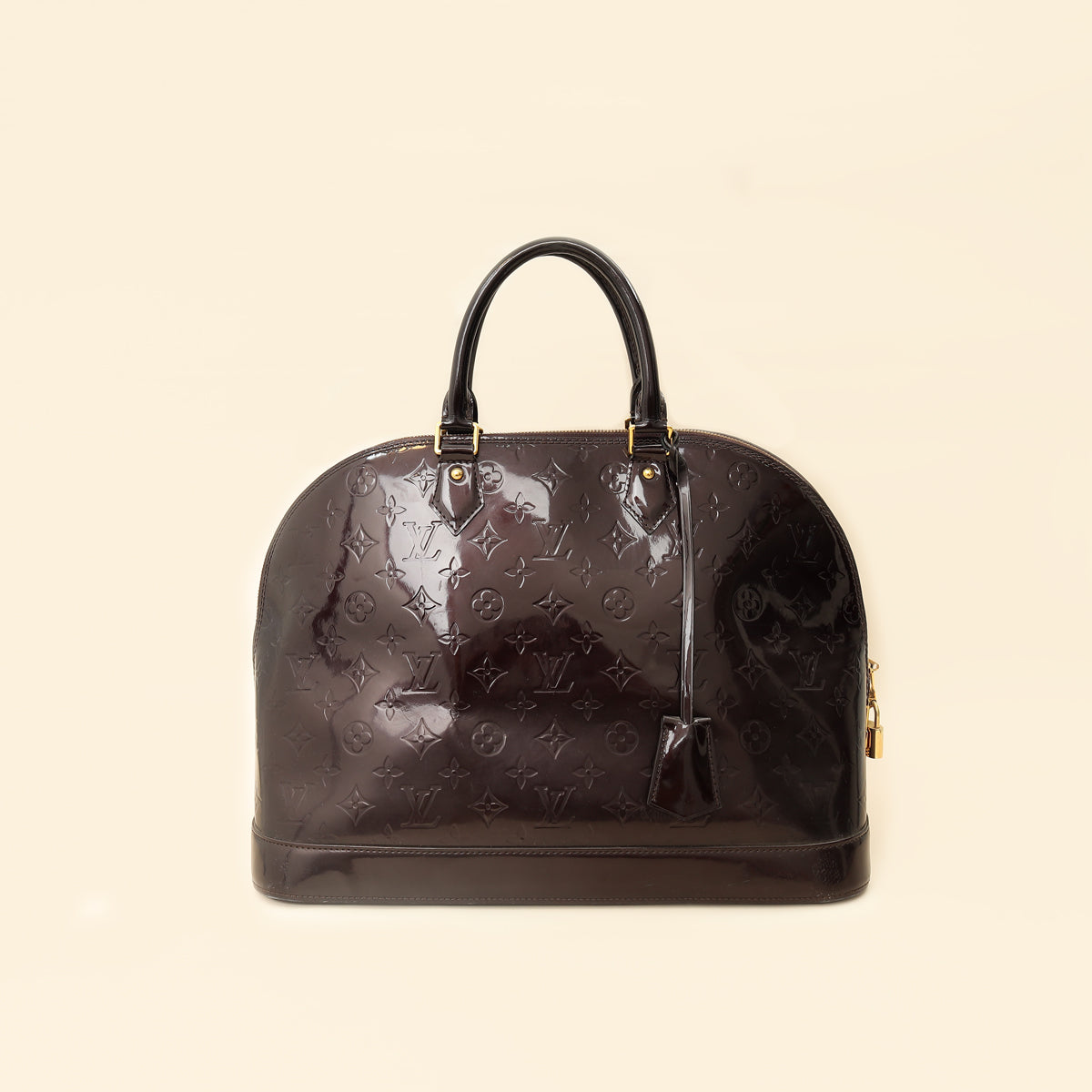 Louis Vuitton Amarante Monogram Vernis Alma GM Bag