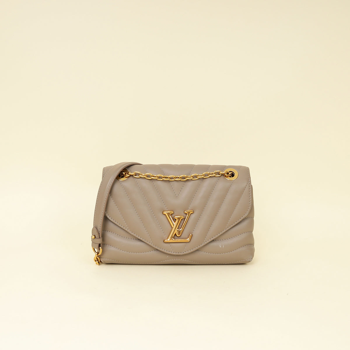 Louis Vuitton Taupe New Waves Flap Chain Bag