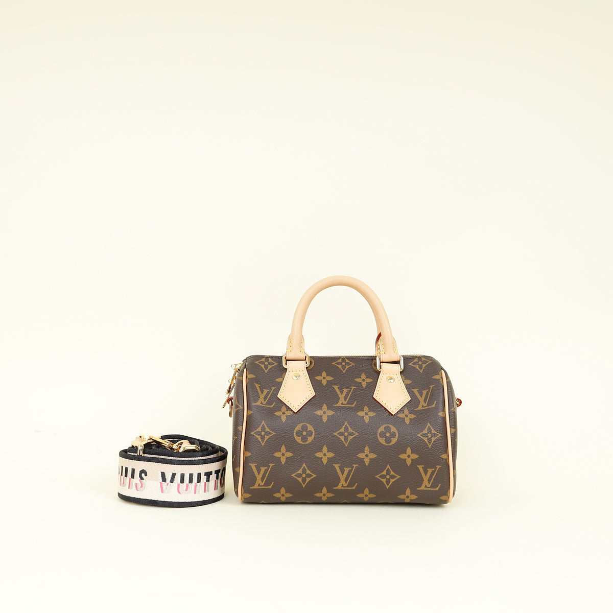 Louis Vuitton Brown Monogram Speedy Bandouliere 20 Bag