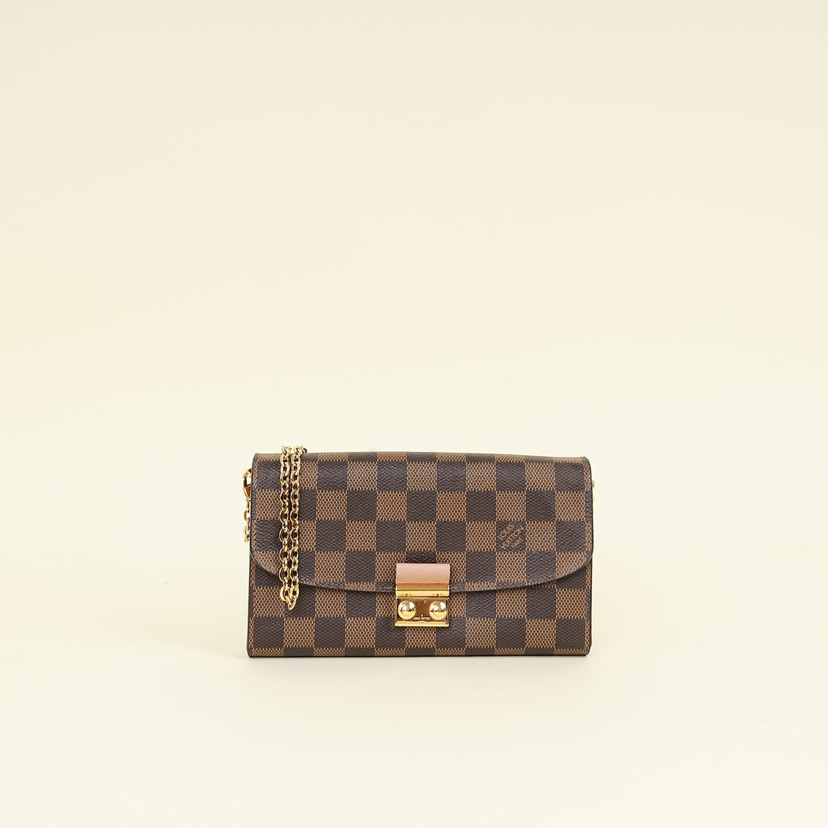 Louis Vuitton Damier Bicolor Croisette Chain Wallet