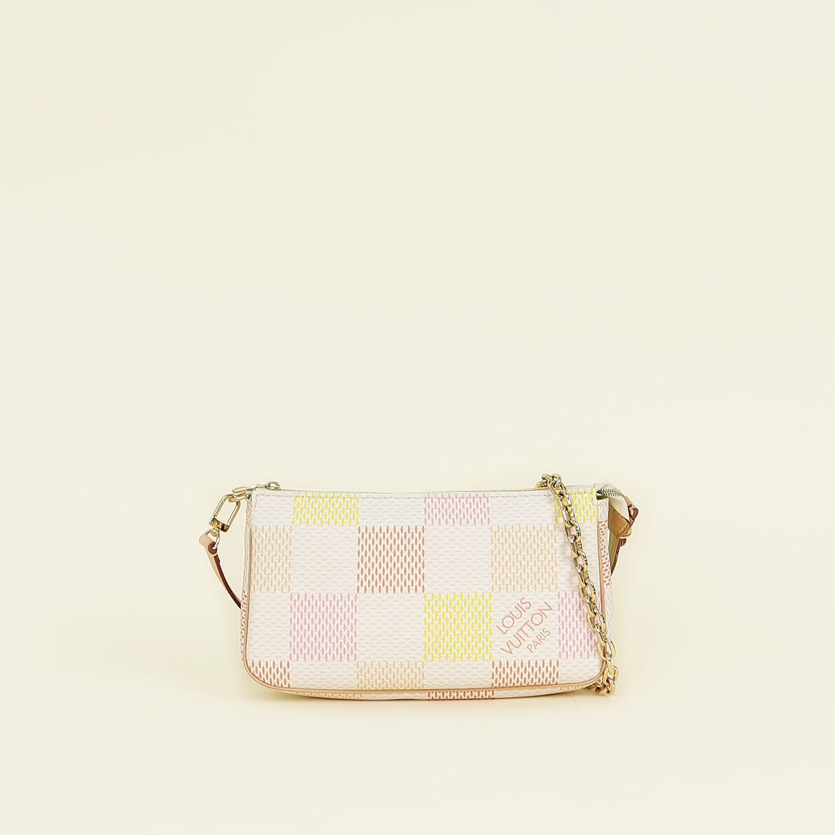 Louis Vuitton Peach Pink Damier Pochette Accessoires