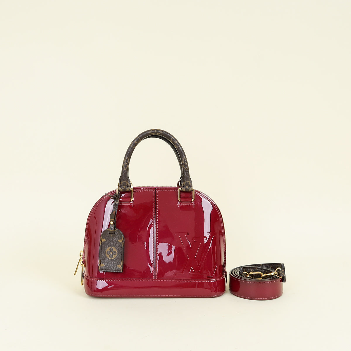 Louis Vuitton L.E Monogram Vernis Lisse Alma BB Bag