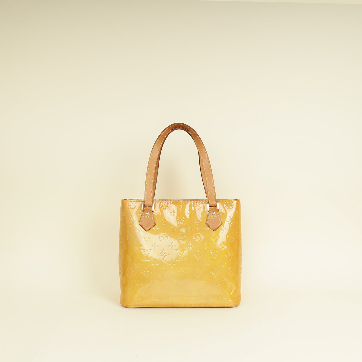 Louis Vuitton Jaune Passion Monogram Vernis Houston Bag