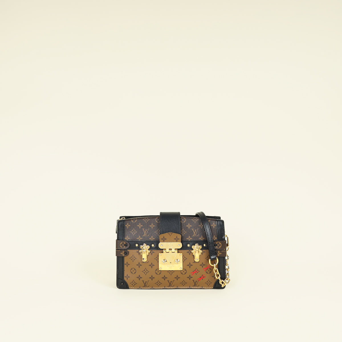 Louis Vuitton Bicolor Monogram Reverse Trunk Clutch Bag
