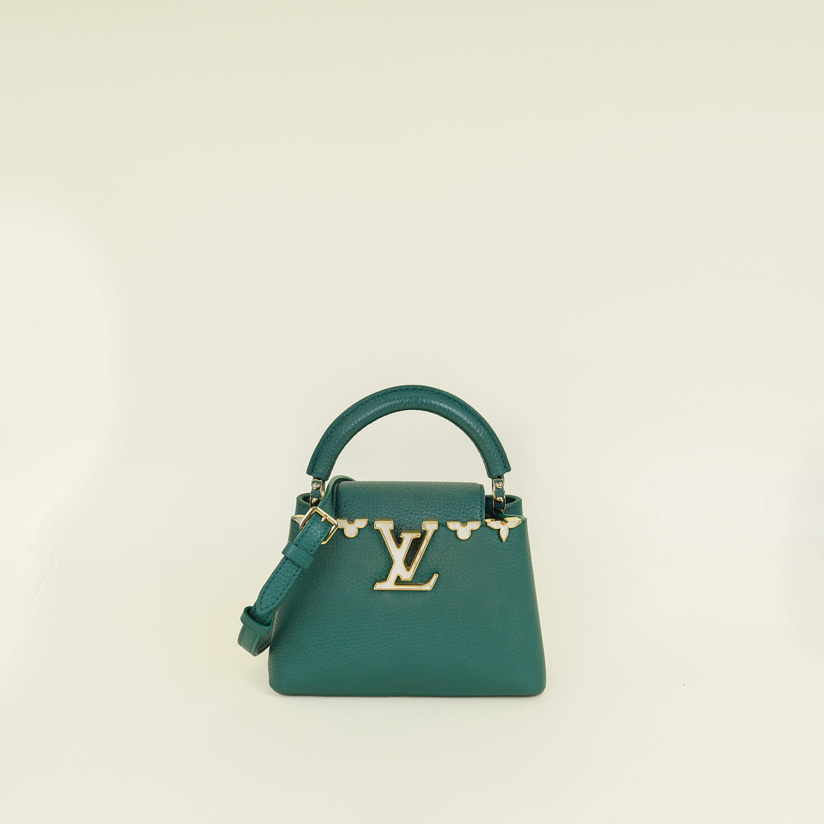 Louis Vuitton Emeraude Green Capucines Mini Bag