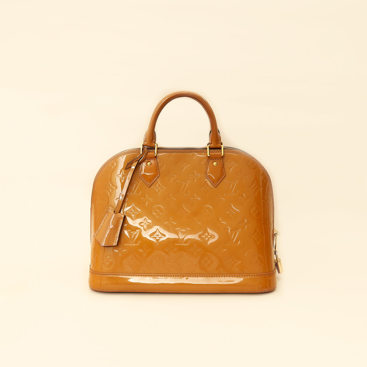 Louis Vuitton Noisette Monogram Vernis Alma PM Bag