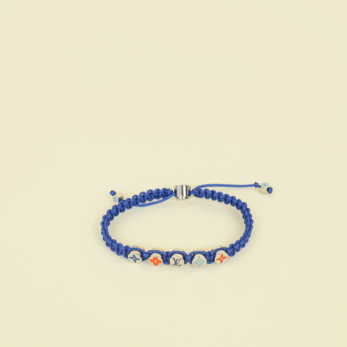 Louis Vuitton Blue Monogram Colours Braided Bracelet