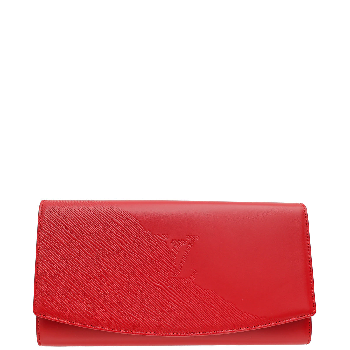 Louis Vuitton Red Opera Pochette Egee Clutch Bag