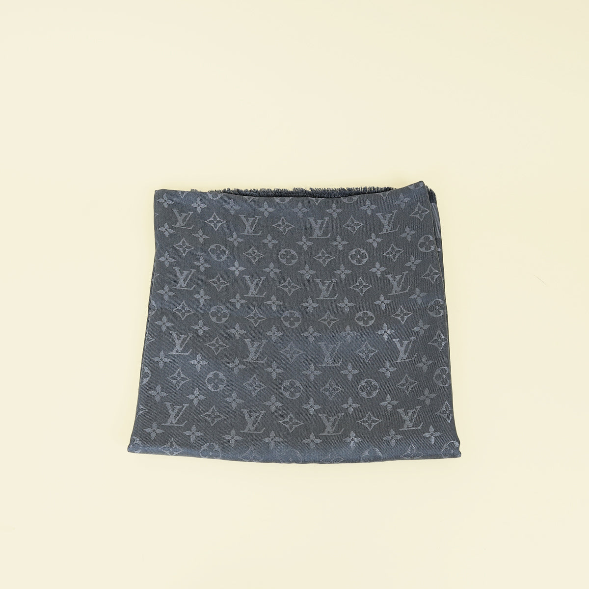 Louis Vuitton Blue Classic Monogram Shawl