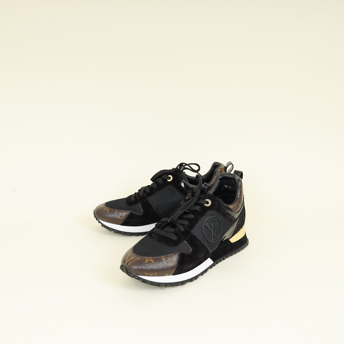 Louis Vuitton Monogram Black Run Away Sneaker 39