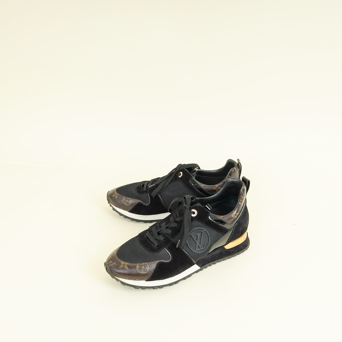 Louis Vuitton Black Monogram Run Away Sneaker 40.5
