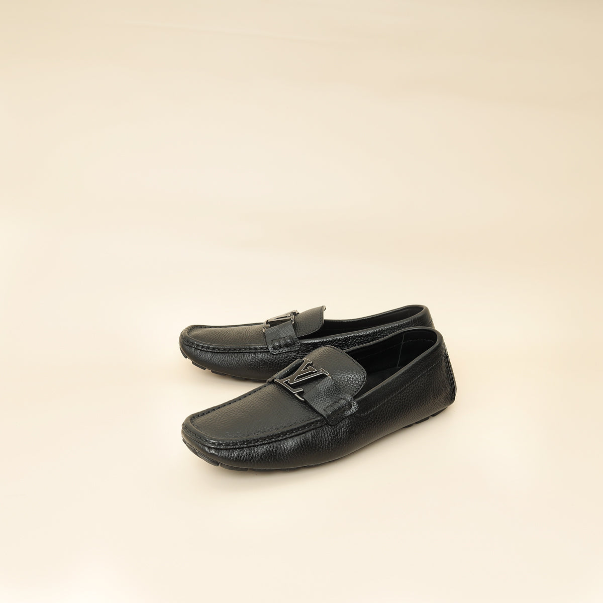 Louis Vuitton Black Monte Carlo Moccasins Men's Loafer 8