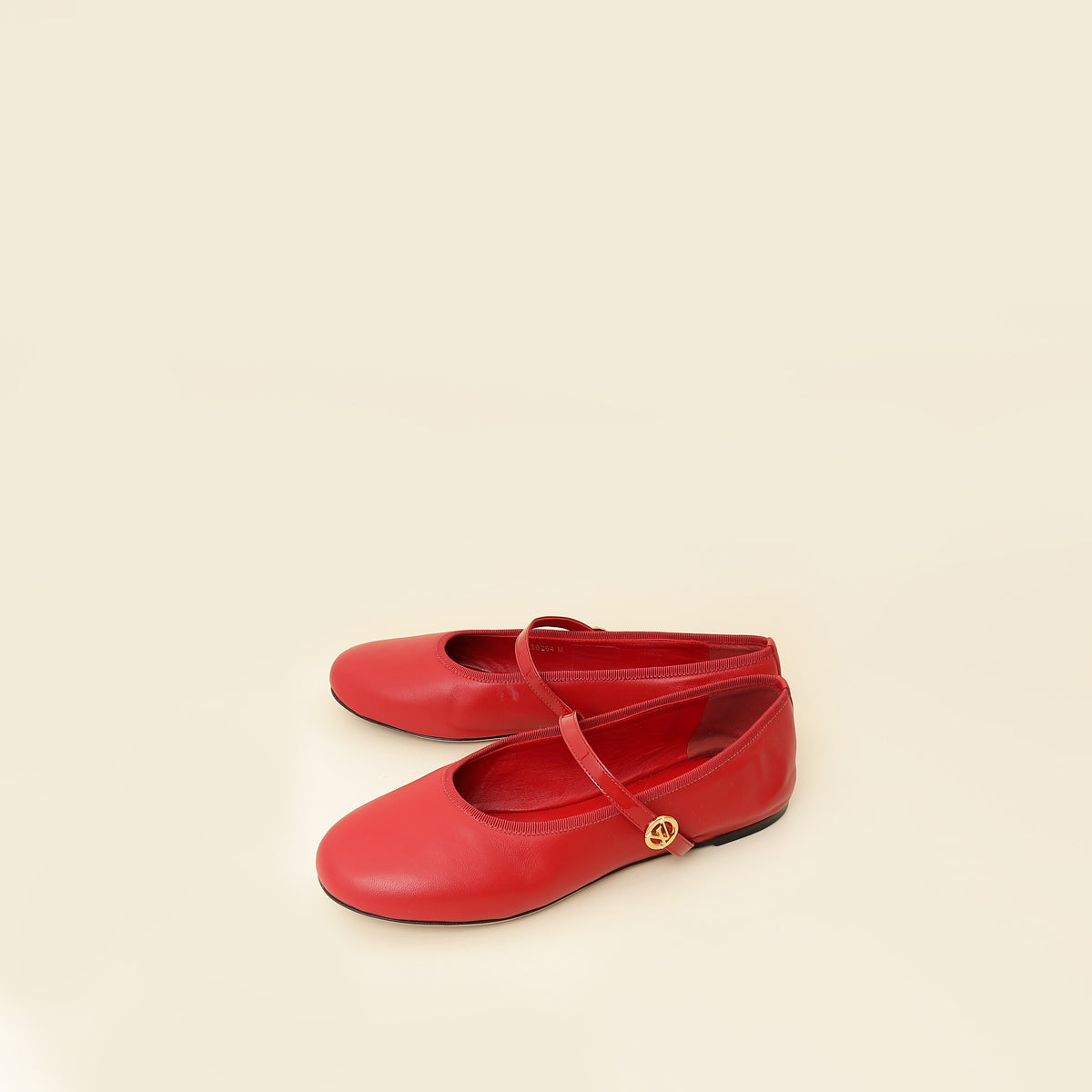 Louis Vuitton Rouge Romy Flat Ballerina 39