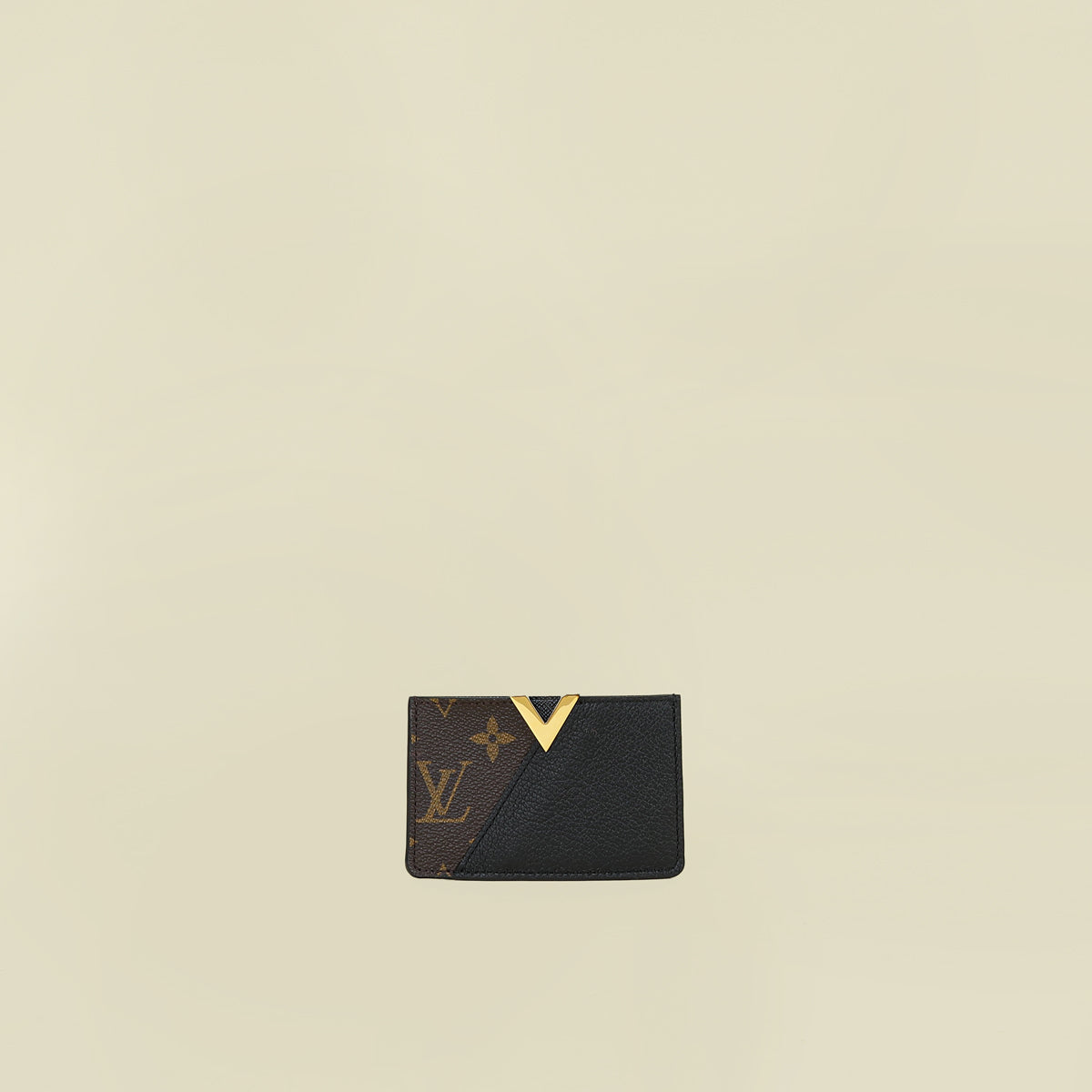 Louis Vuitton Brown Monogram Black Kimono Card Holder