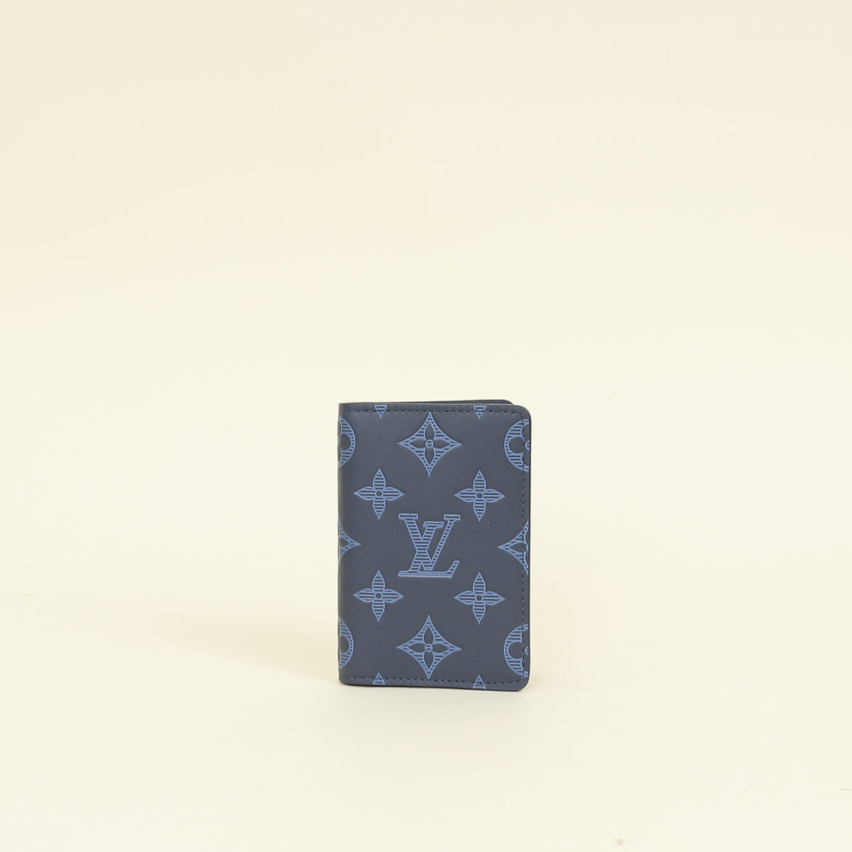 Louis Vuitton Navy Blue Monogram Shadow Pocket Organizer