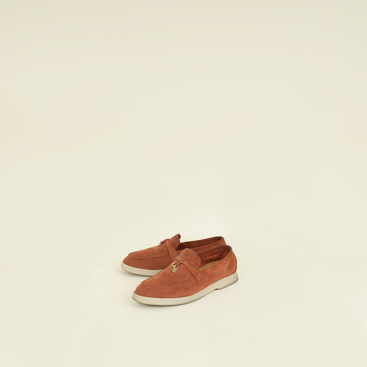 Loro Piana Clove Summer Walk Charm Loafer 37.5