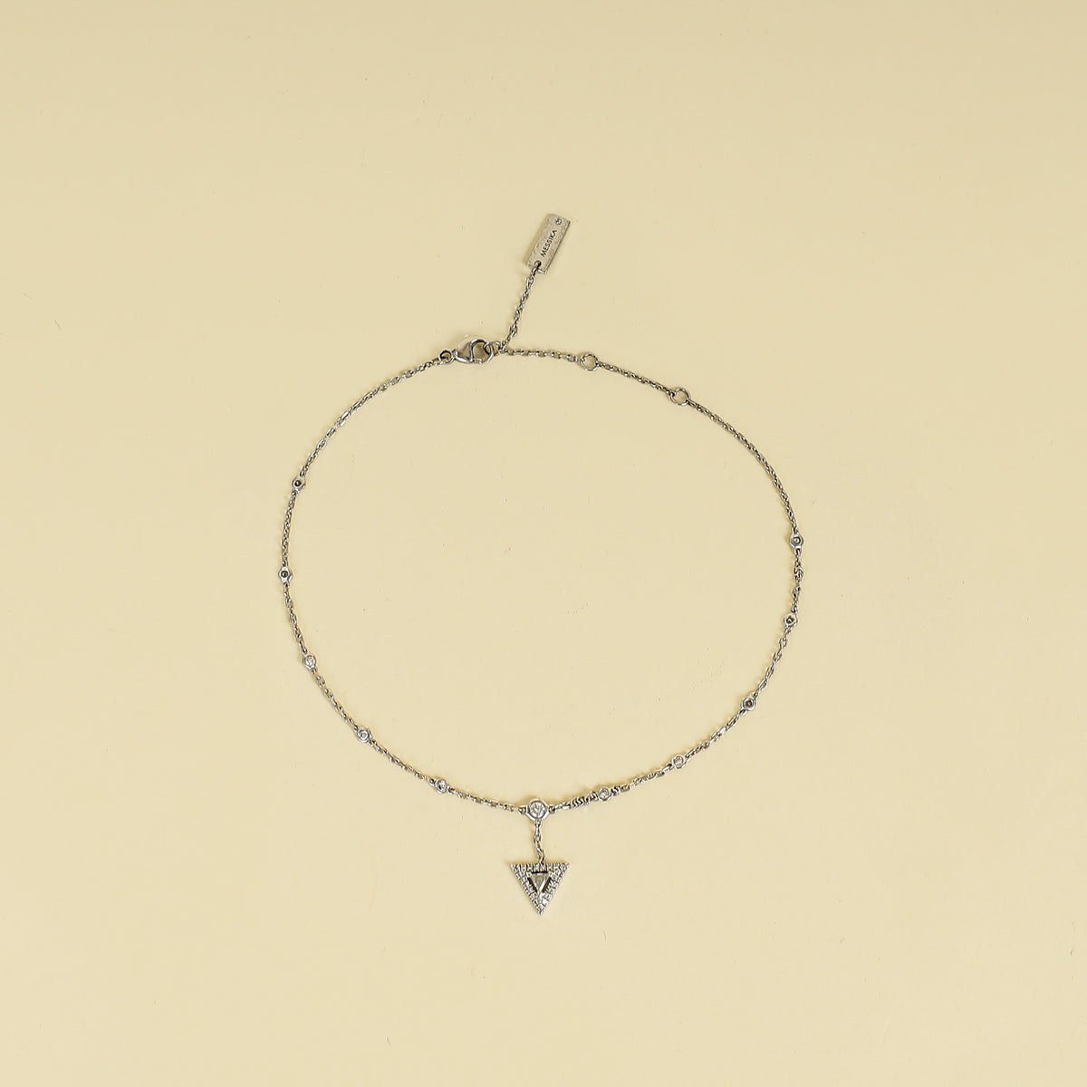 Messika 18K White Gold Diamond Thea Ankle Bracelet