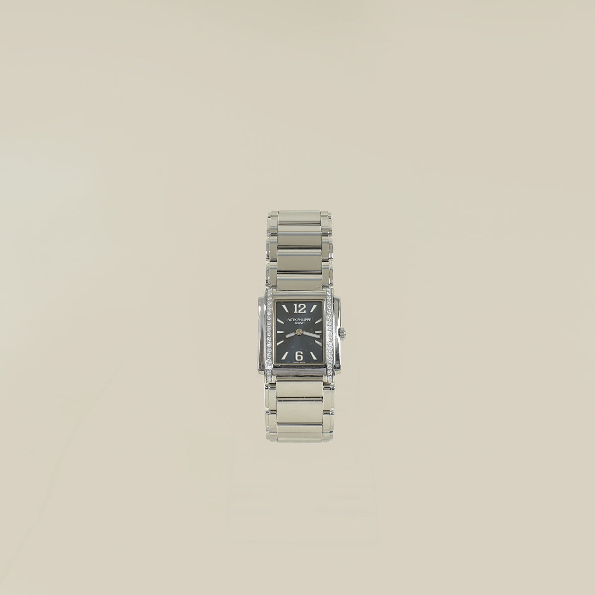 Patek Philippe Stainless Steel Twenty~4 Diamond Quartz Movement Watch
