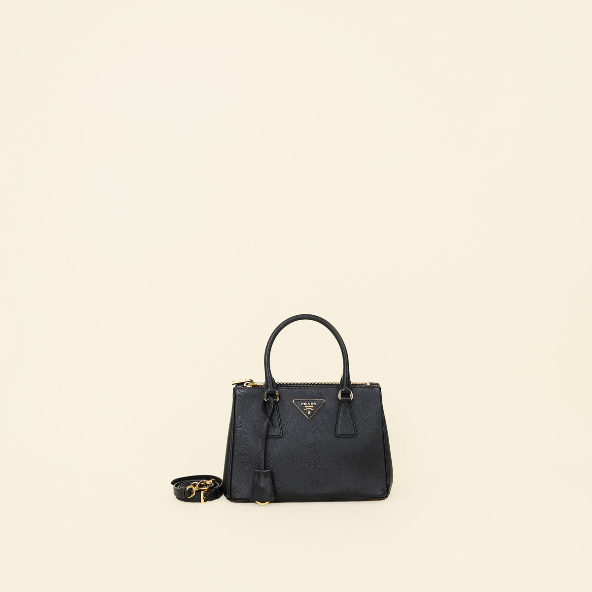Prada Black Galleria Tote Small Bag