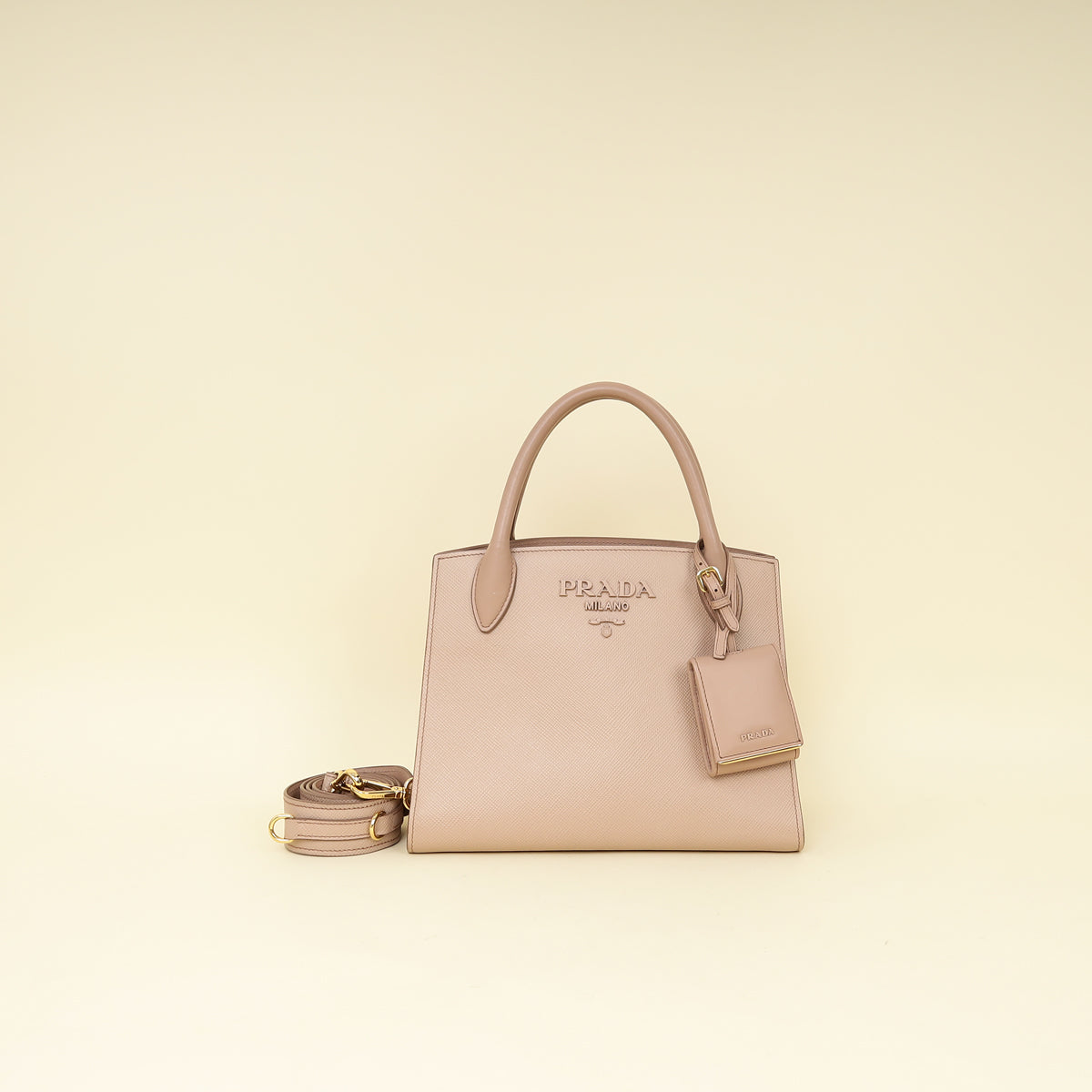 Prada Nude Monochrome Small Tote Bag