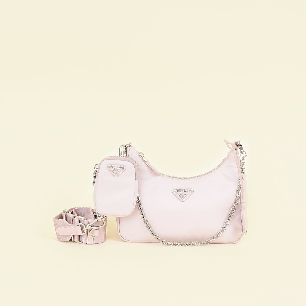Prada Pale Pink Re-Nylon 2005 Re-Edition Mini Bag