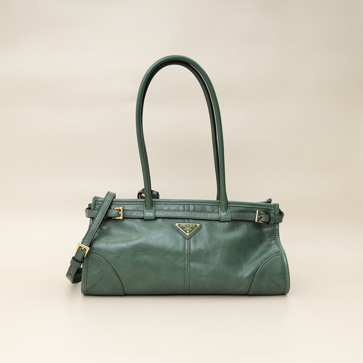 Prada Green Bonnie Medium Handbag