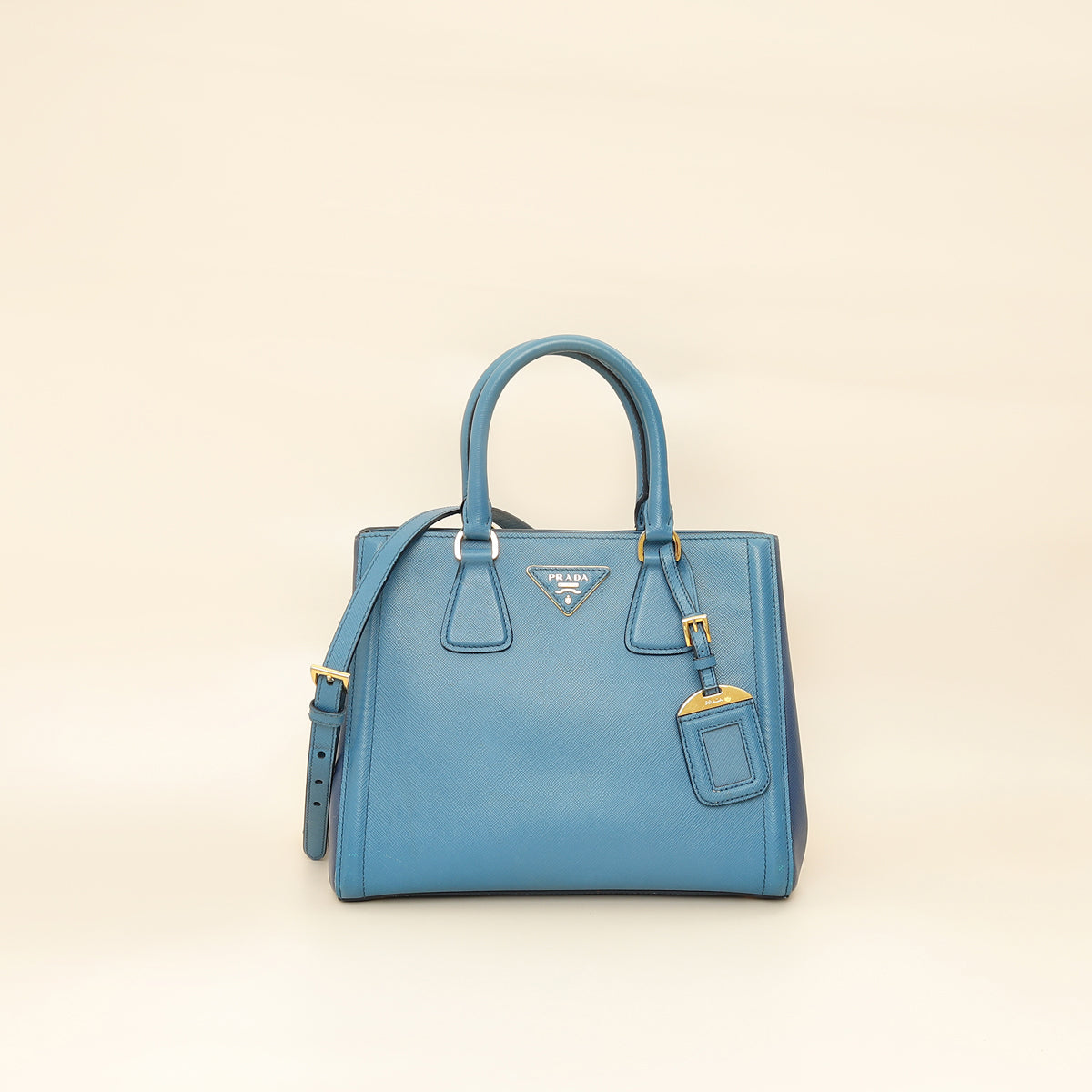 Prada Bicolor Lux Tote Medium Bag