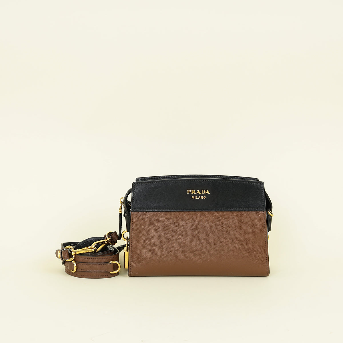 Prada Bicolor Esplanade Shoulder Bag