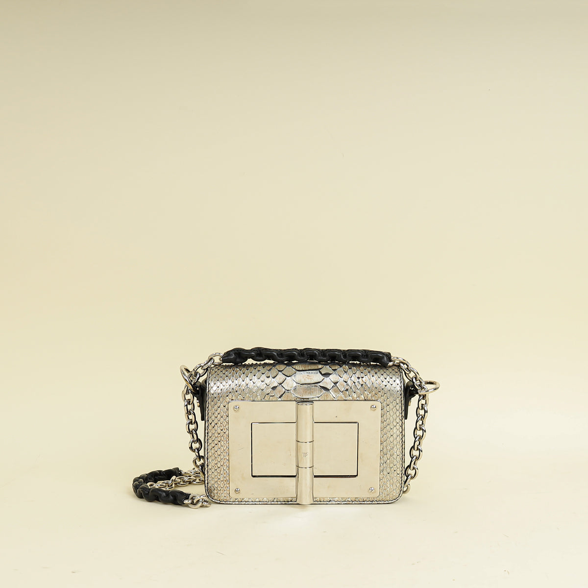 Tom Ford Bicolor Natalia Python Flap Small Bag