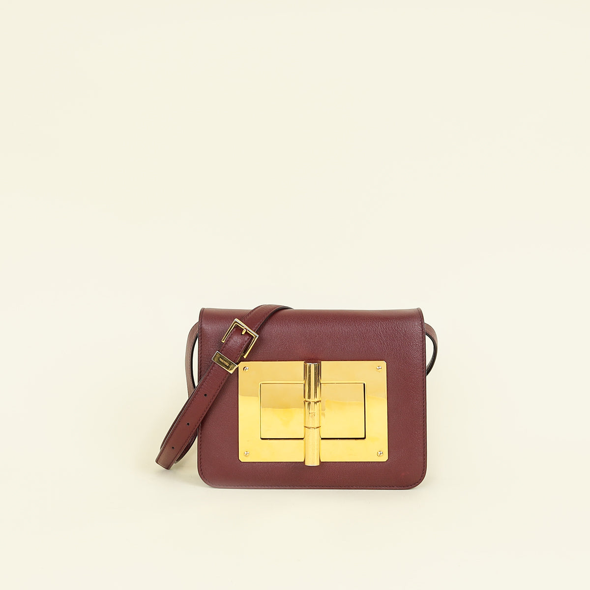Tom Ford Burgundy Natalia Flap Medium Shoulder Bag