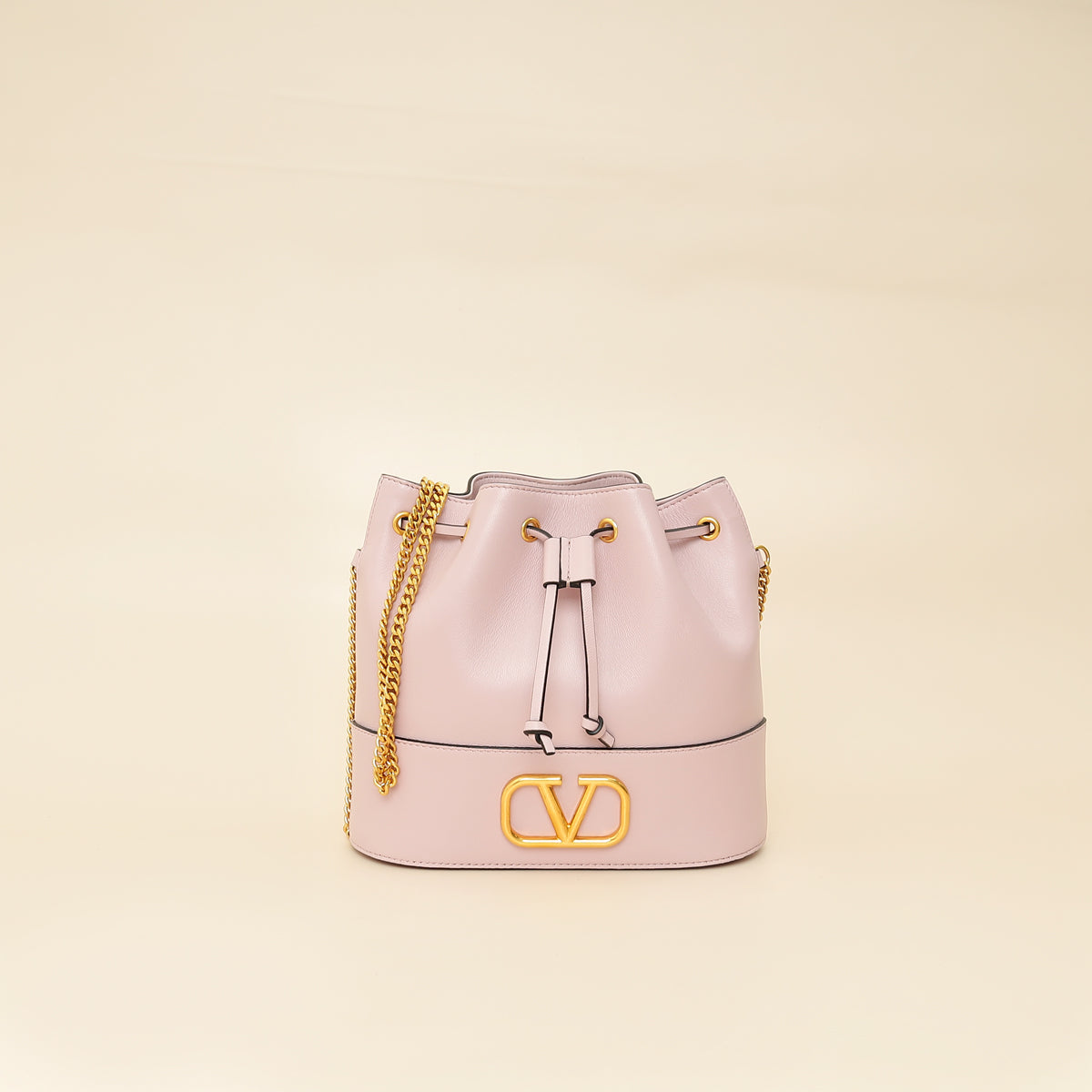 Valentino Purple Garavani VLOGO Signature Mini Bucket Bag
