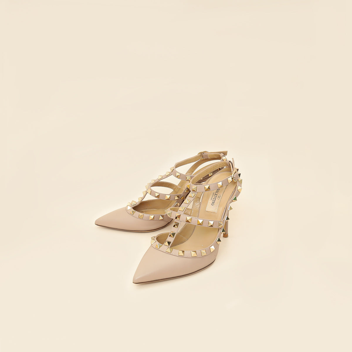Valentino Poudre Rockstud Caged Slingback Pump 36.5