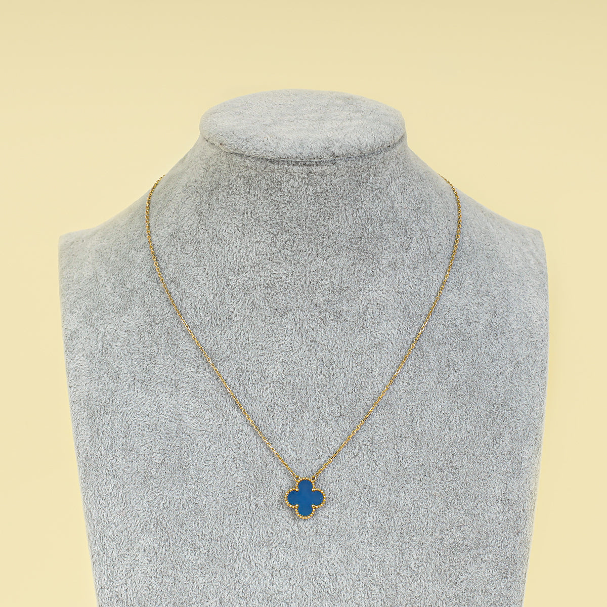 Van Cleef & Arpels 18K Yellow Gold Vintage Alhambra Necklace