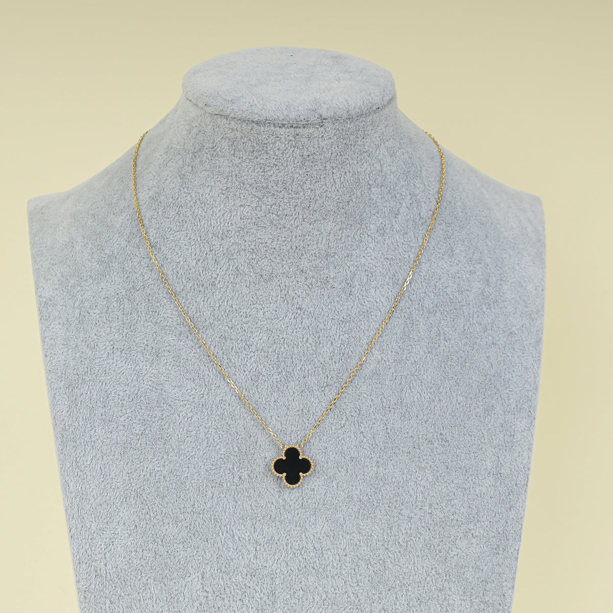 Van Cleef & Arpels 18K Yellow Gold Vintage Alhambra Necklace