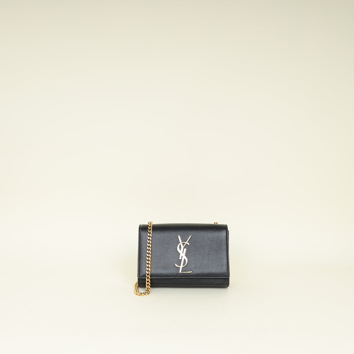 YSL Black Monogram Kate Satchel Chain Shoulder Bag