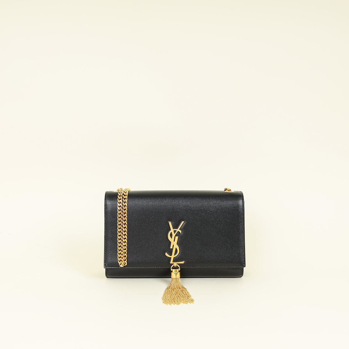 YSL Black Kate Tassel Medium Shoulder Bag