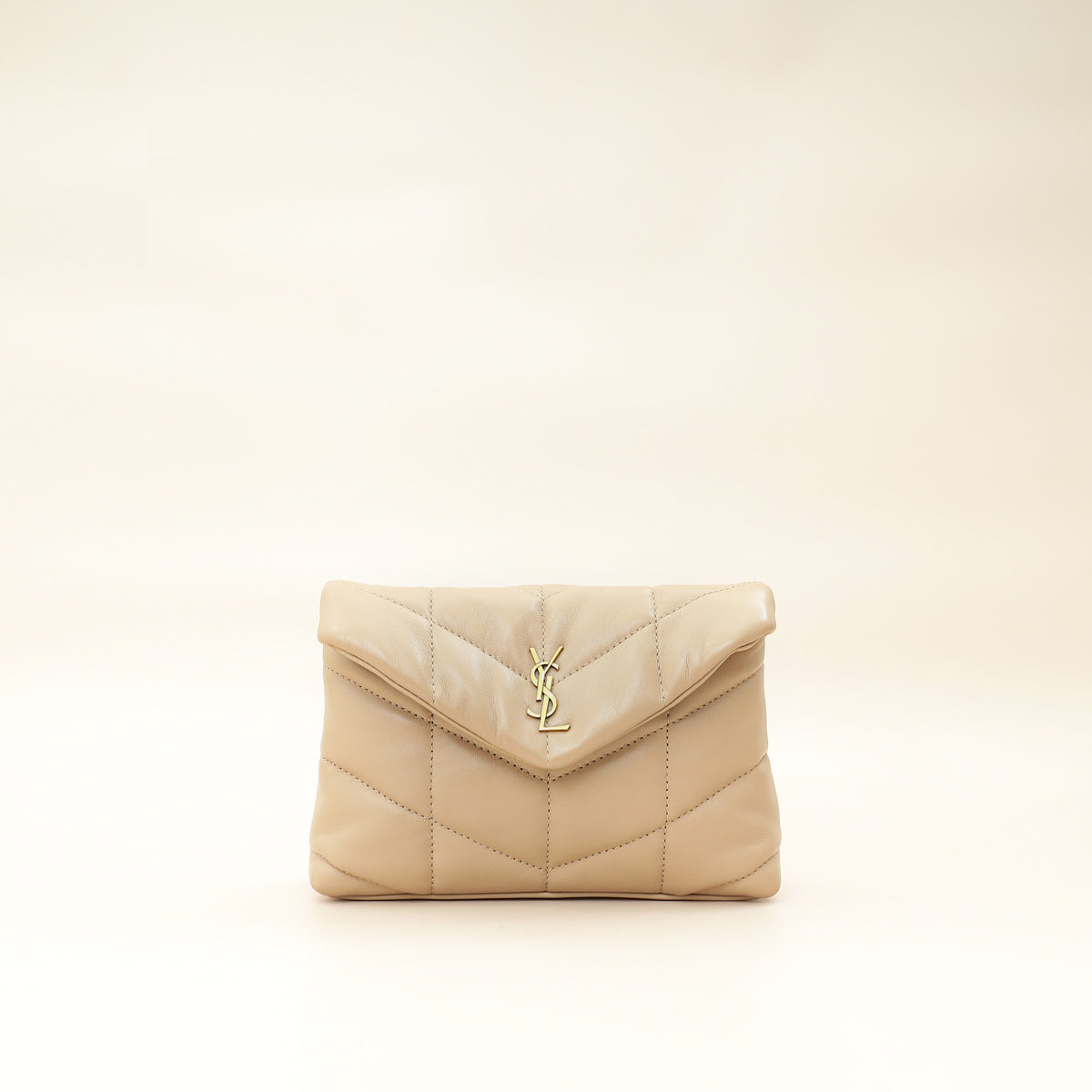 YSL Nude Puffer Pouch