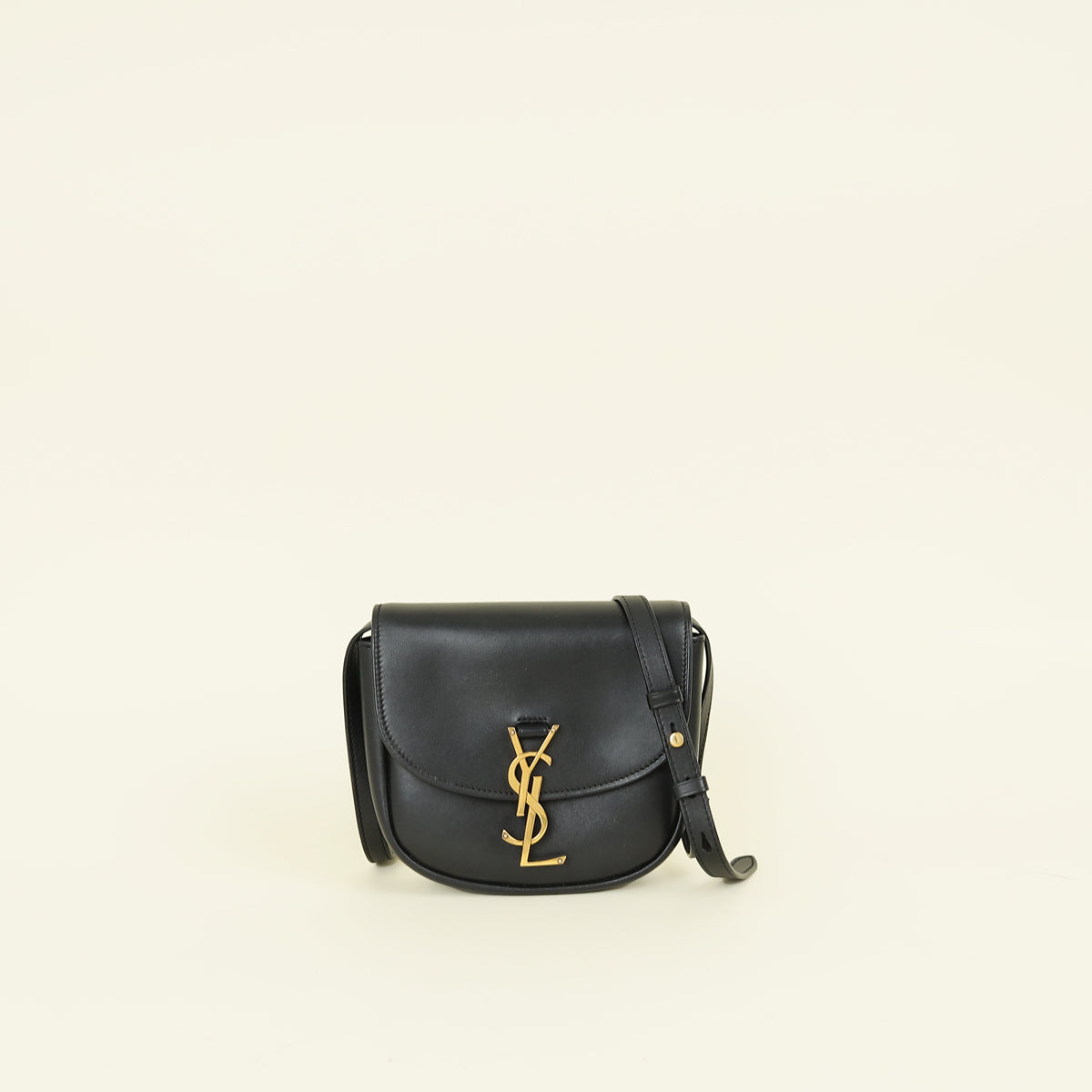 YSL Black Kaia Flap Satchel Bag