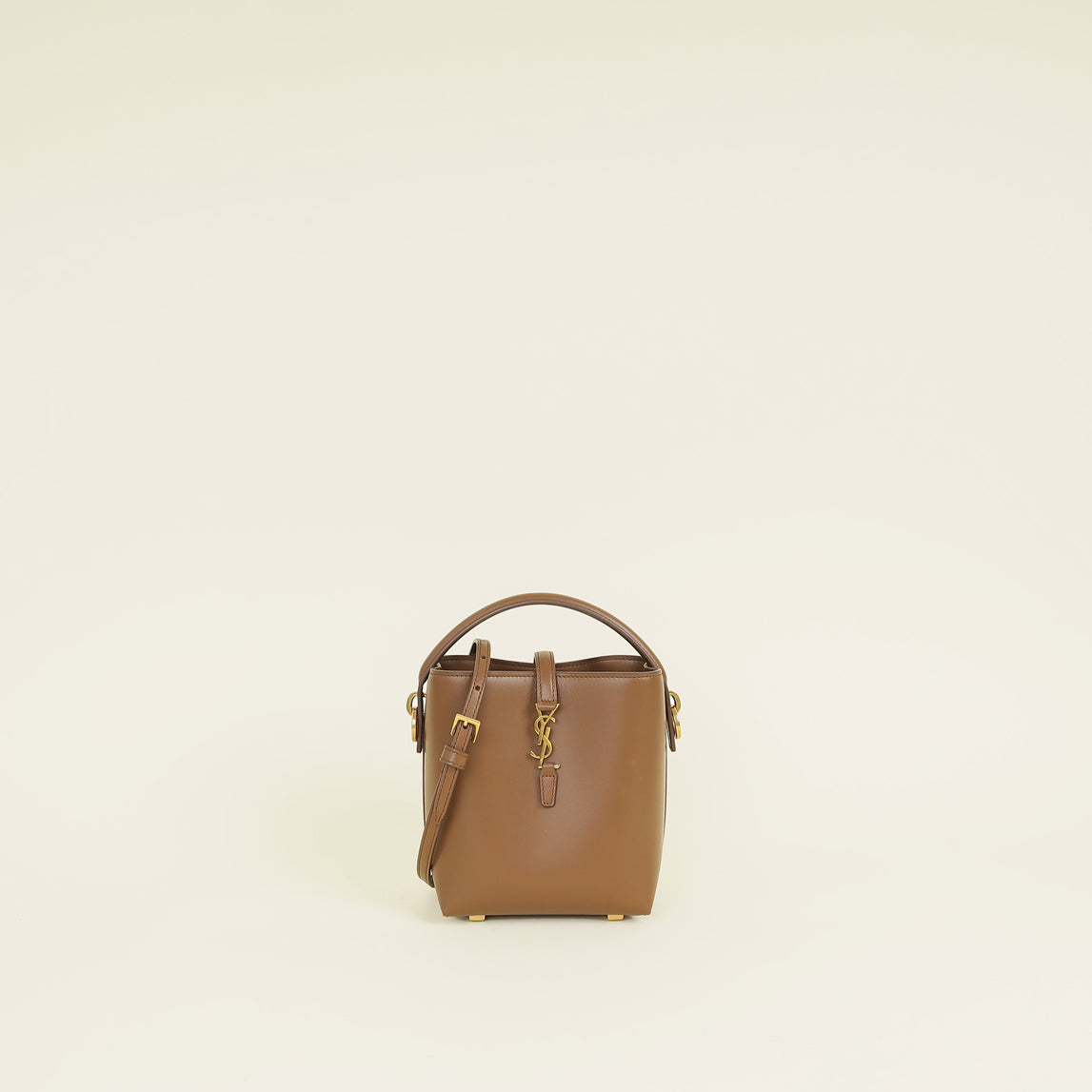 YSL Tan LE 37 Mini Bucket Bag