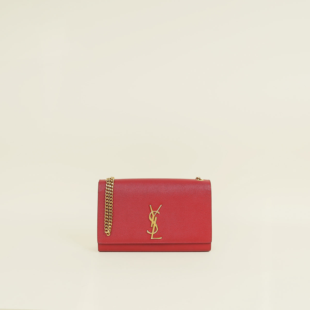 YSL Red Kate Chain Medium Shoulder Bag
