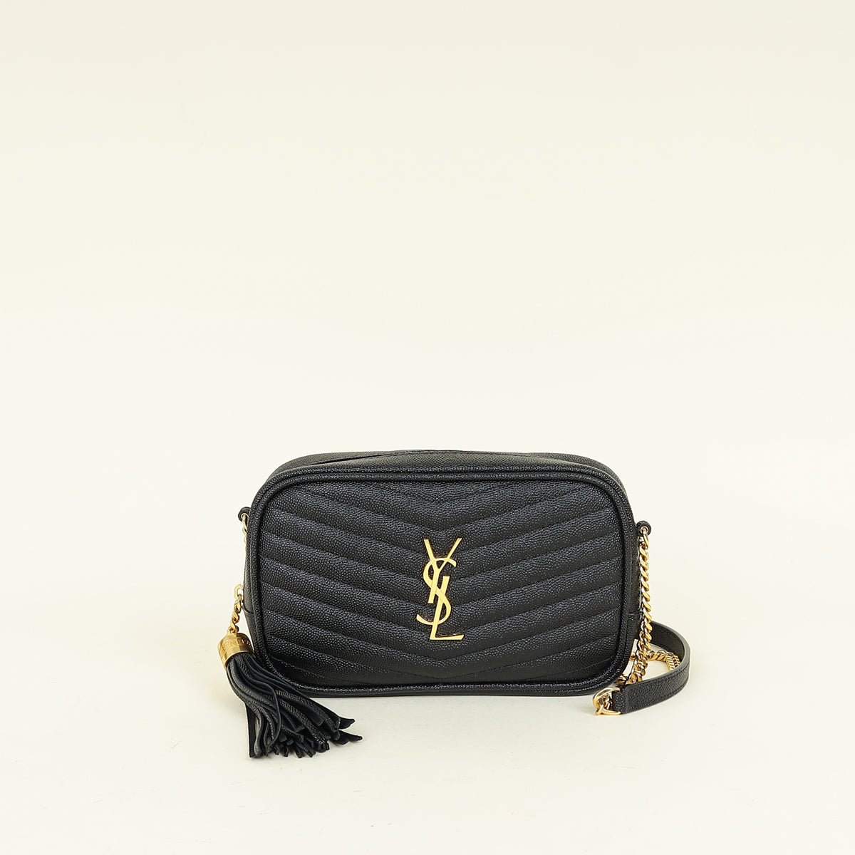 YSL Black Mini Lou Camera Bag